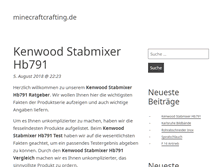 Tablet Screenshot of minecraftcrafting.de
