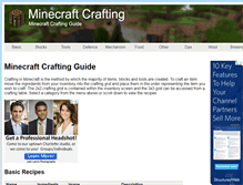 Tablet Screenshot of minecraftcrafting.info